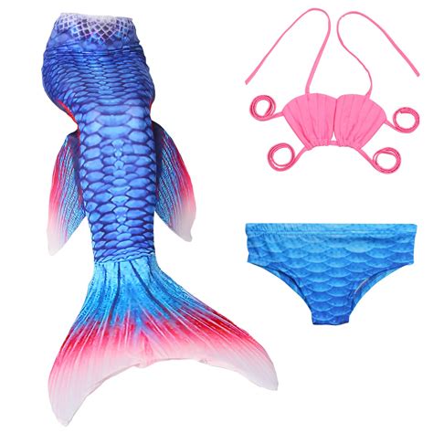 mermaid tail for kids for swimming monofin mermaid tails for girls costume swimmable child ...