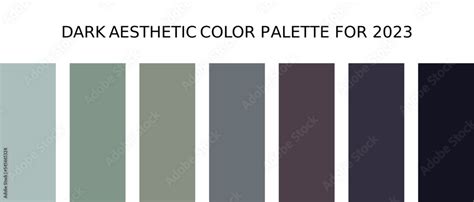 Dark gothic aesthetic color palette for web, illustration, art ...