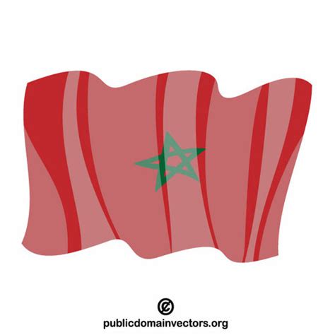 Flag of Morocco vector clip art | Public domain vectors