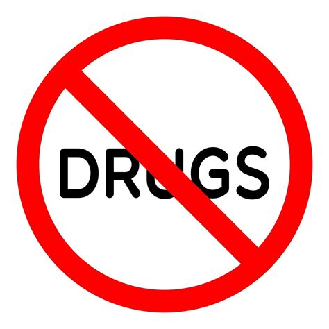 Say no drugs sign vector illustration 2425298 Vector Art at Vecteezy