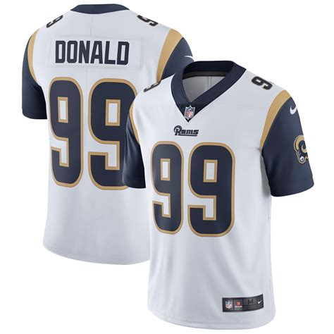 Nike Aaron Donald Los Angeles Rams White Vapor Untouchable Limited Player Jersey