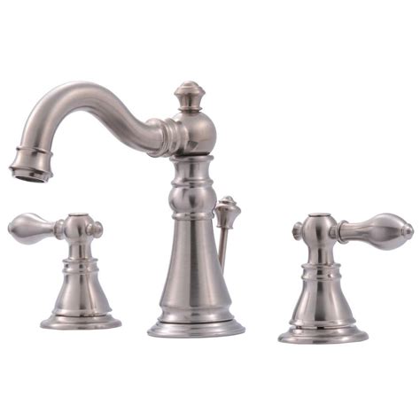 Ultra Faucets Signature Collection 8 in. Widespread 2-Handle Bathroom Faucet with Pop-Up Drain ...