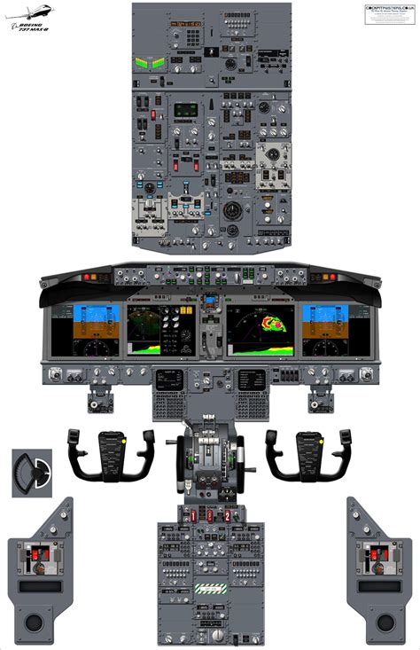 Boeing 737 MAX 8 Cockpit Poster - Etsy Hong Kong