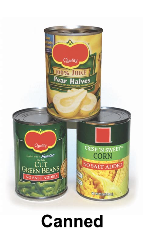 Are canned fruits and vegetables healthy? - EFNEP - Expanded Food and Nutrition Education Program