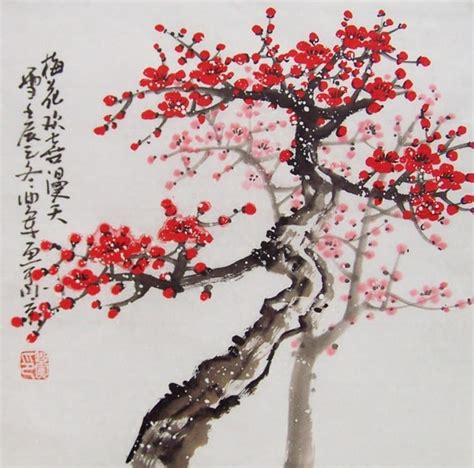 Cherry Blossom paintings Original chinese painting oriental