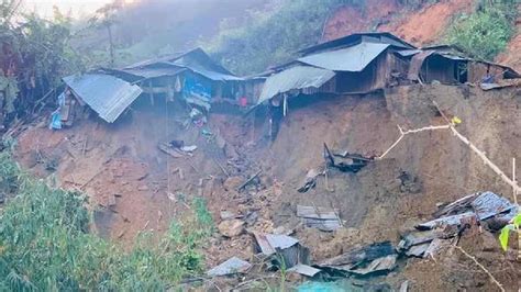 floods and landslides - Manipur: Two killed, dozens missing as massive landslide blocks river's ...