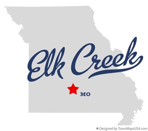 Map of Elk Creek, MO, Missouri