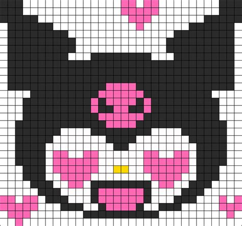 Kuromi in love kandi pattern – Artofit