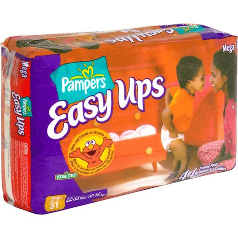 Pampers Easy Ups Training Pants, Size 2T-3T (22-35 lbs), Elmo & Friends ...