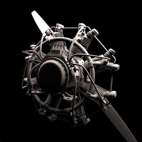 Animated Radial Engine 3D Model $20 - .3ds .dae .fbx .max .obj .unknown - Free3D