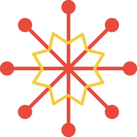 Red snowflake on white background. 24226470 Vector Art at Vecteezy