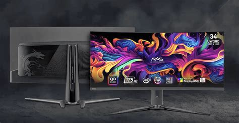 MSI QD-OLED Gaming Monitors Lineup Expanded | MPG & MAG 341CQP Curved ...