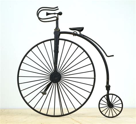 Vintage Metal High Wheel Bicycle Sculpture by cobbleandjot on Etsy