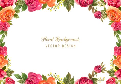 Frame Design Flower Clipart