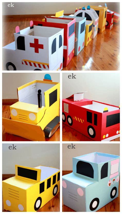 cardboard-box-vehicles - Craftionary