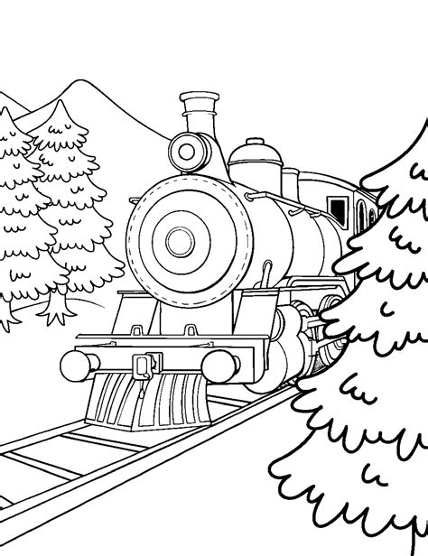 45 Train Coloring Pages: Free Sheets