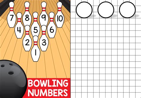 Four Operations Math Game, Bowling Numbers, Math Facts Printable PDF Game, Addition Subtraction ...