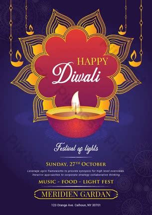 Diwali Flyer Template | EPS Free Download - Pikbest