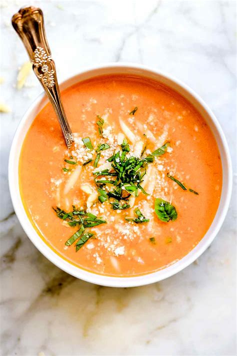 Homemade Tomato Basil Soup (Easy & Creamy) | foodiecrush.com