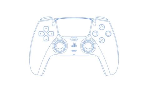 PS5-Controller Vector Drawing | Vector drawing, Drawings, Easy drawings