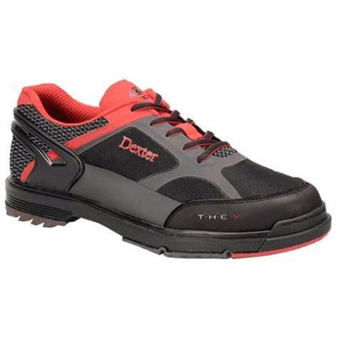 Dexter The 9 HT Black/Red/Grey Men's Wide Width Bowling Shoes | FREE SHIPPING - BowlerX.com