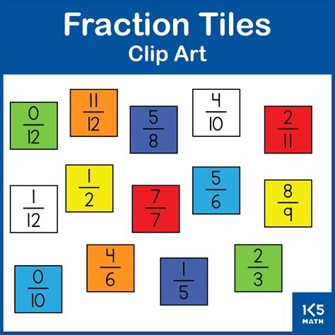 Fraction Tiles Clip Art