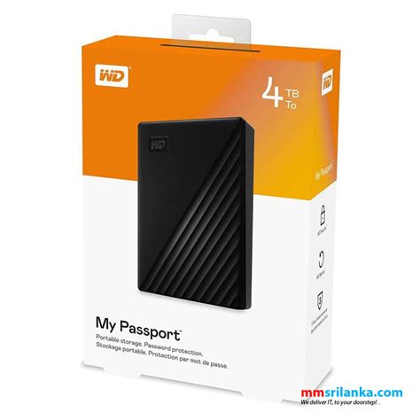 WD 4TB Black My Passport Portable External Hard Drive - USB 3.0