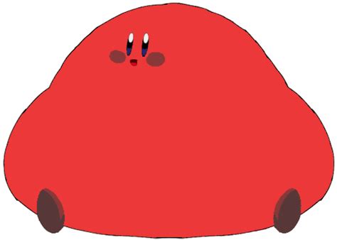 Fat Red Kirby by FatGirlAndBoyDraws on DeviantArt