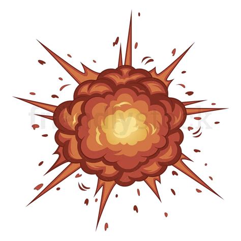 Cartoon Explosion Intense Vector Graphic Royalty-Free Image - FriendlyStock