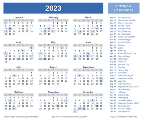 Calendar 2023 With Holidays 2023 – Get Valentines Day 2023 Update