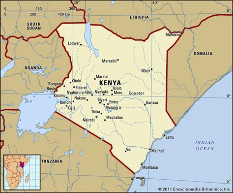 Map of Kenya - TravelsMaps.Com