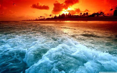 Beach Sunset 1080p Wallpapers Wallpaper Download - High Resolution 4K ...