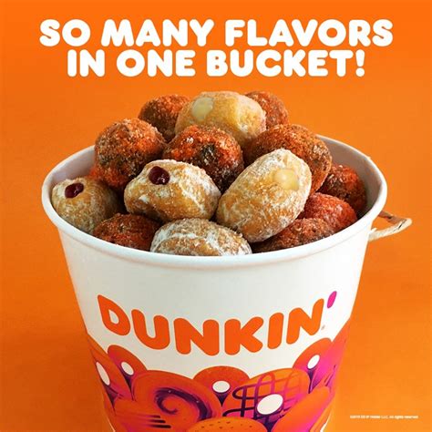 Dunkin Donuts Munchkins Flavors