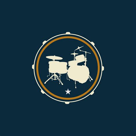 Drum Logo Design Template. drum Vector Illustration. music store logo. 7993716 Vector Art at ...