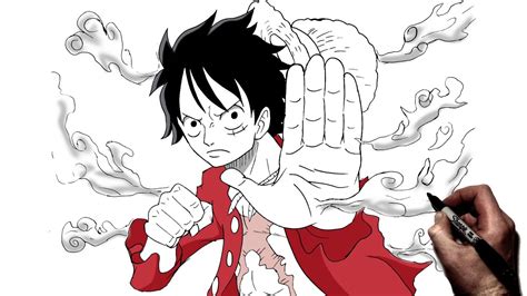 One Piece Luffy Gear Second Drawing