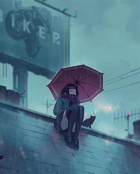 Aesthetic Rain Anime Wallpapers - Top Free Aesthetic Rain Anime Backgrounds - WallpaperAccess