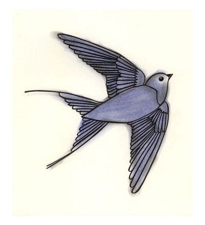 Blue Bird Flying Drawing at GetDrawings | Free download