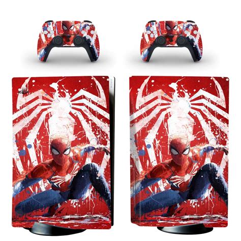 Spider-Man PS5 Skin Sticker Decal Design 1 - ConsoleSkins.co