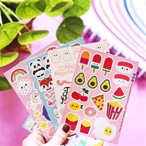 Kawaii Food Planner Sticker Sheet Cute Stationery Journal | Etsy