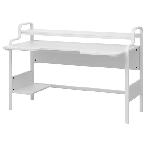 FREDDE gaming desk, white, 140x74x73 cm - IKEA