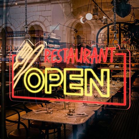 Open Neon Sign Restaurant Open Led Neon Sign Led Open Sign - Etsy