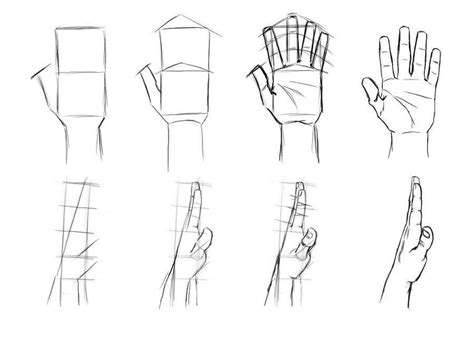 Drawing hands, front and side view. | art | Pinterest | Drawings, Sketches and Drawing reference