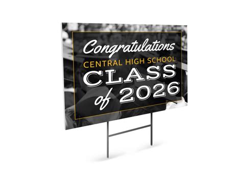 High School Graduation Yard Sign Template | MyCreativeShop