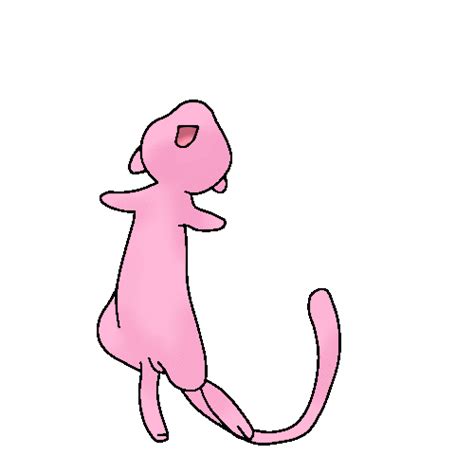 Mew GIF Colored with Line art by Rainbow-Yami on DeviantArt