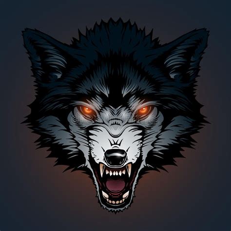 Angry wolf illustration. In vector , #Ad, #wolf, #Angry, #vector, # ...