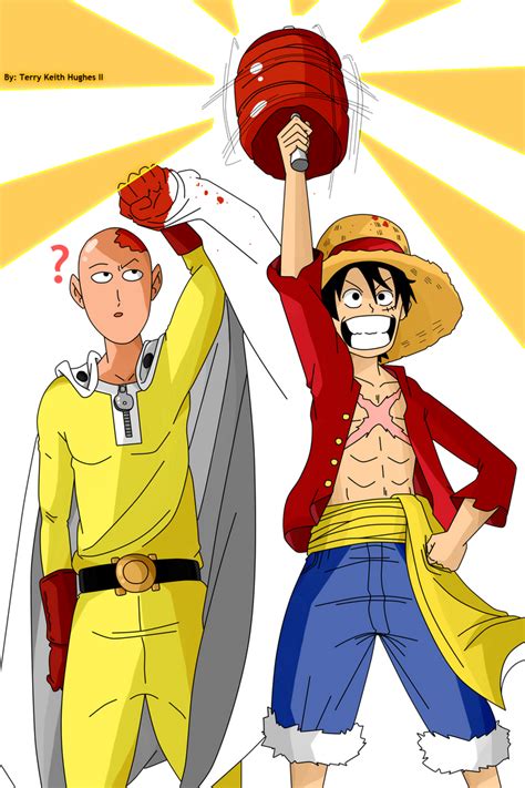 One Punch Man X One Piece (Saitama and Luffy) by FinalBladeINC on DeviantArt