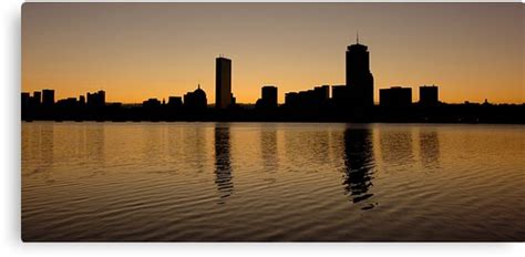 "Boston Skyline Sunrise" Canvas Print by mricci | Redbubble