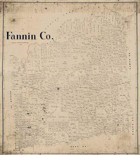 Map Of Fannin County Texas | secretmuseum