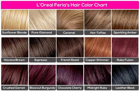 LADIES WORLD: Three Amazing Hair Colour Charts From Your Most Trusted ...