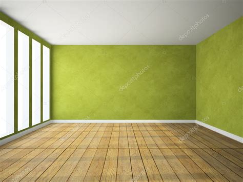 Empty room in green colour — Stock Photo © hemul75 #5467296